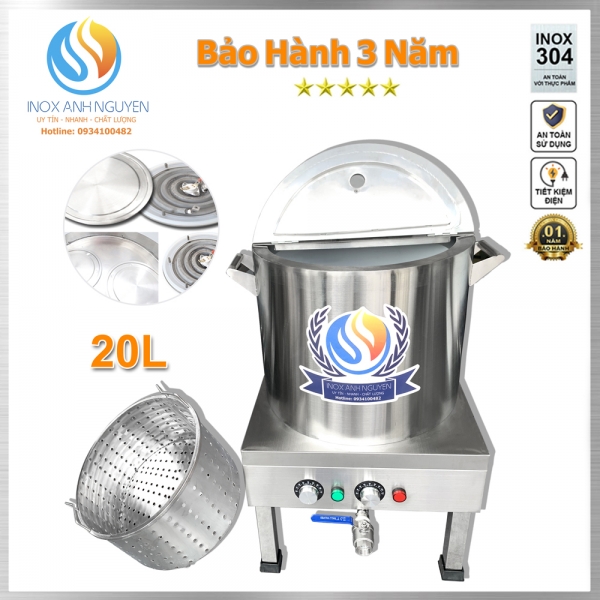 NỒI NẤU PHỞ ĐĨA NHIỆT 20L (SIÊU TIẾT KIỆM)