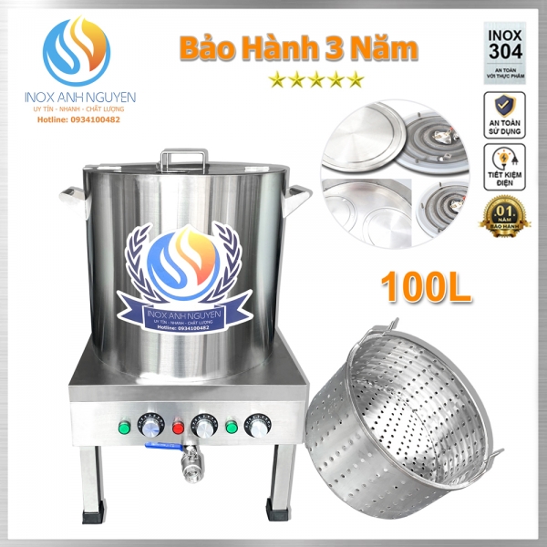 NỒI NẤU PHỞ ĐĨA NHIỆT 100L